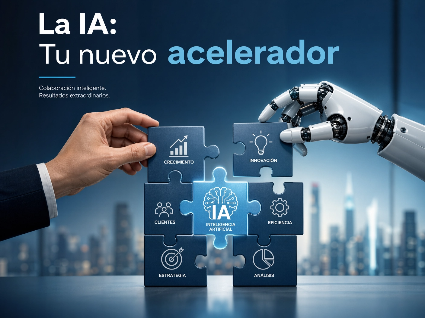 La IA: Tu nuevo acelerador - Colaboración inteligente. Resultados extraordinarios.